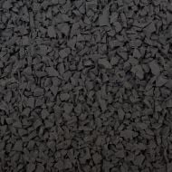 Dark gray rubber granules